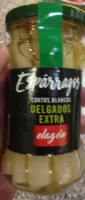 Espárragos cortos blancos delgados extra