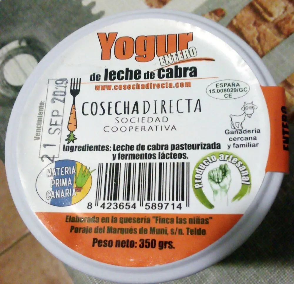 Yogur de leche de cabra