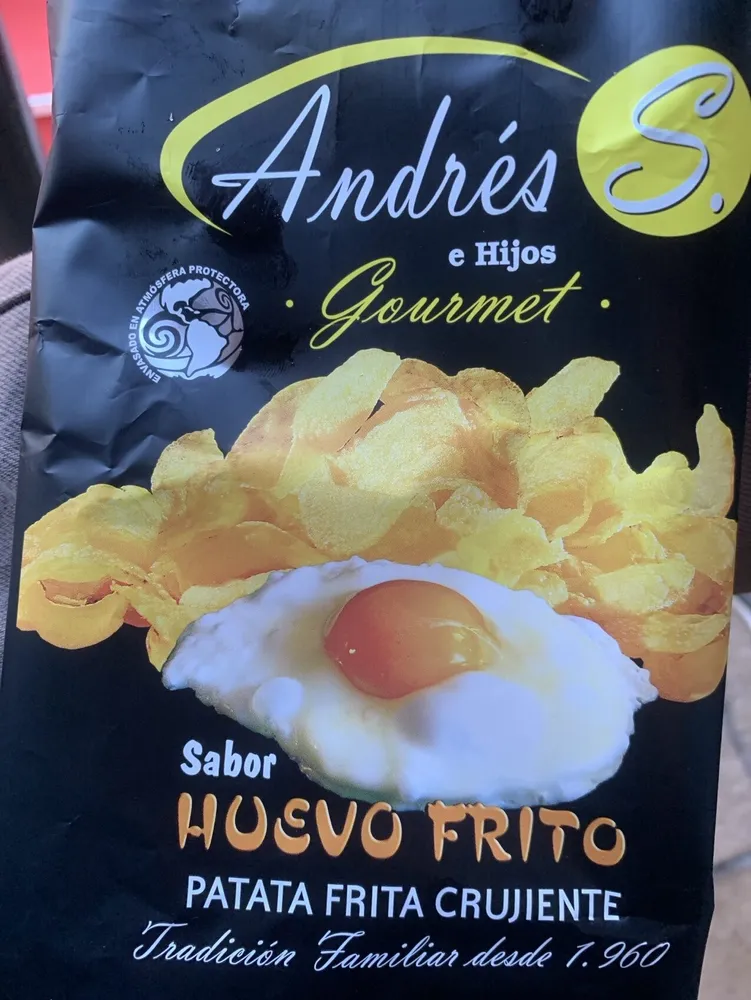 Patata fruta crujiente sabor huevo