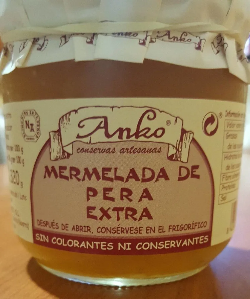 Mermelada de pera