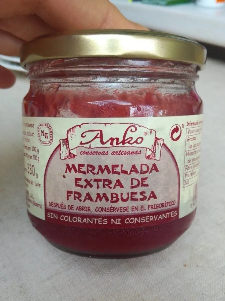 Mermelada Extra De Frambuesa