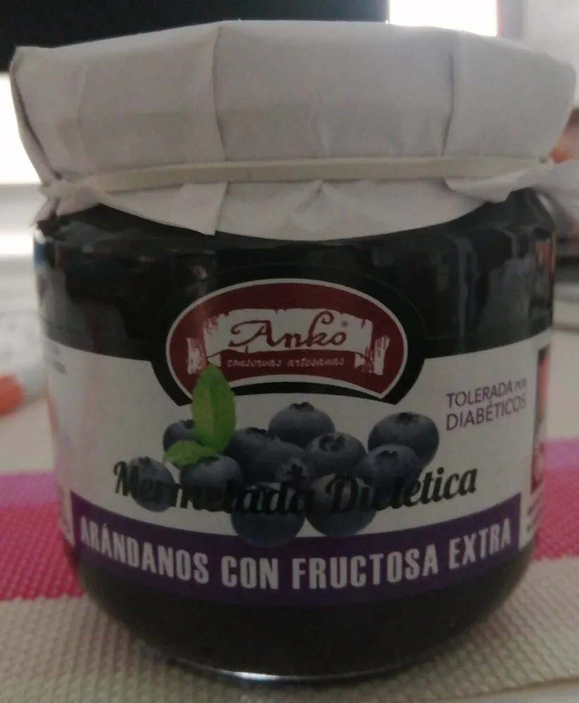 Mermelada Dietética arándanos con fructosa extra