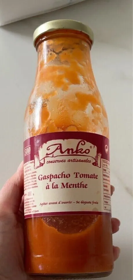 Gaspacho tomate à la menthe