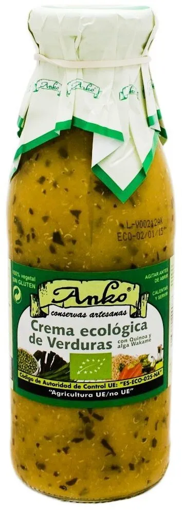 Crema ecológica de verduras