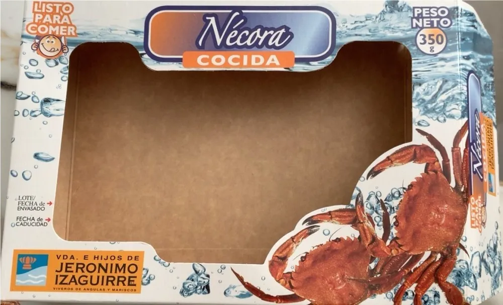 Necora cocida