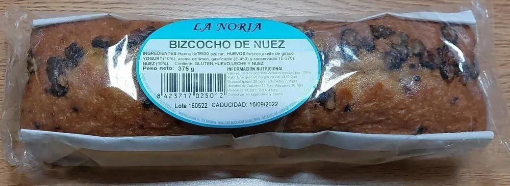 Bizcocho de nuez