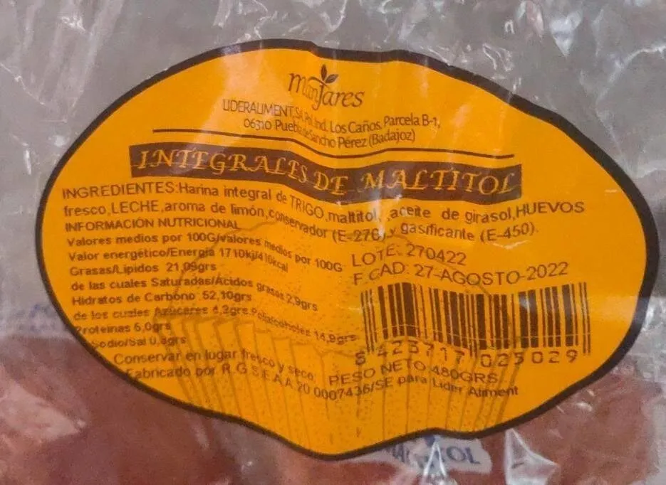 Integrales de maltitol