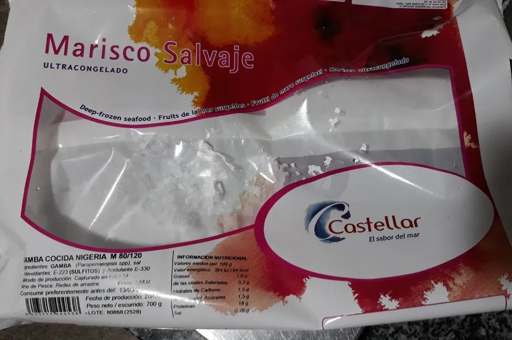 Marisco Salvaje gamba cocida