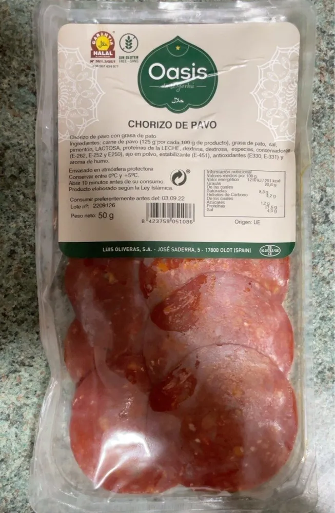 Chorizo de Pavo