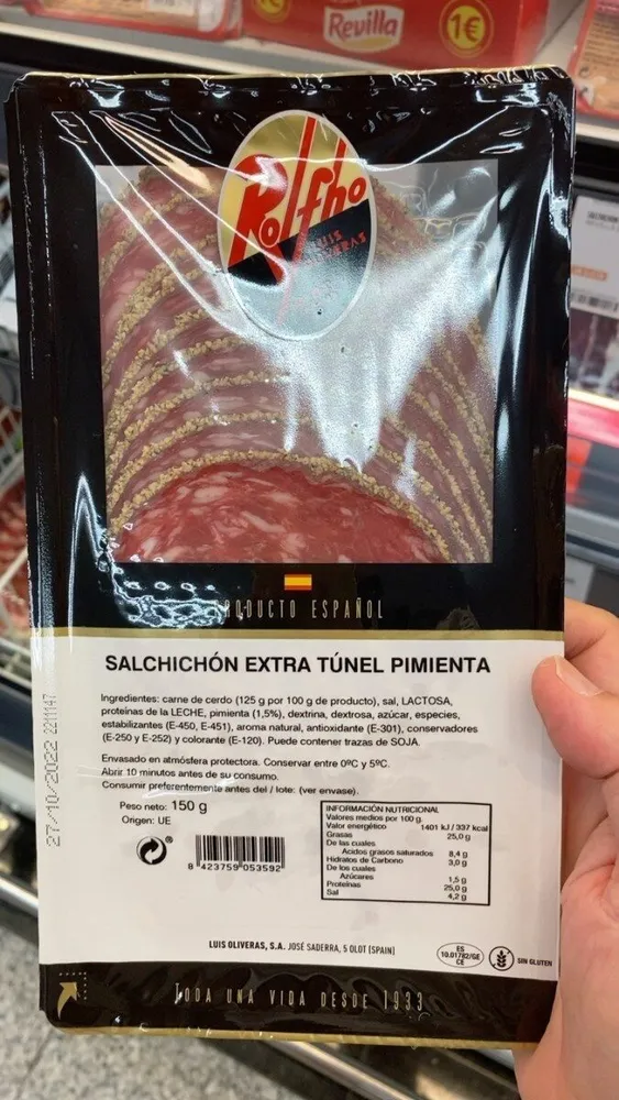 Salchichón extra túnel pimienta
