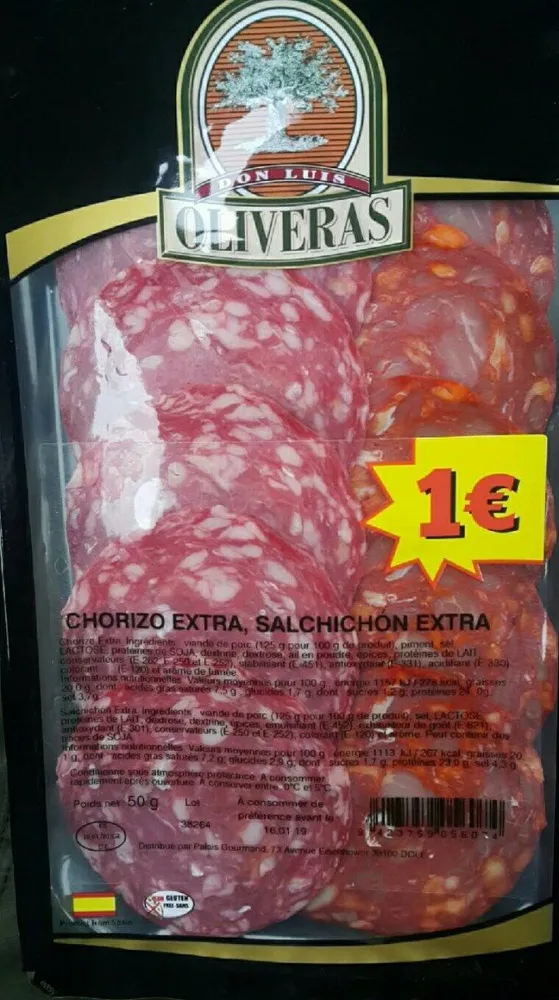 chorizo saucisson espagnol