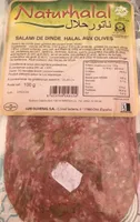 Salami de dinde halal aux olives