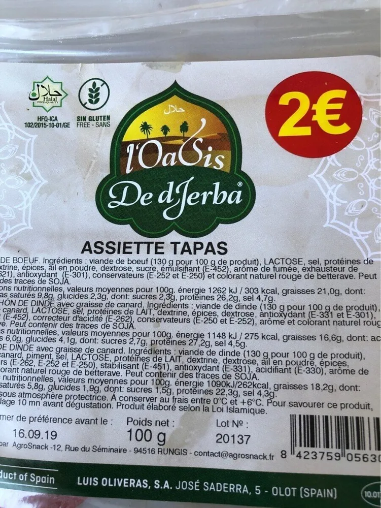 Assiette tapas