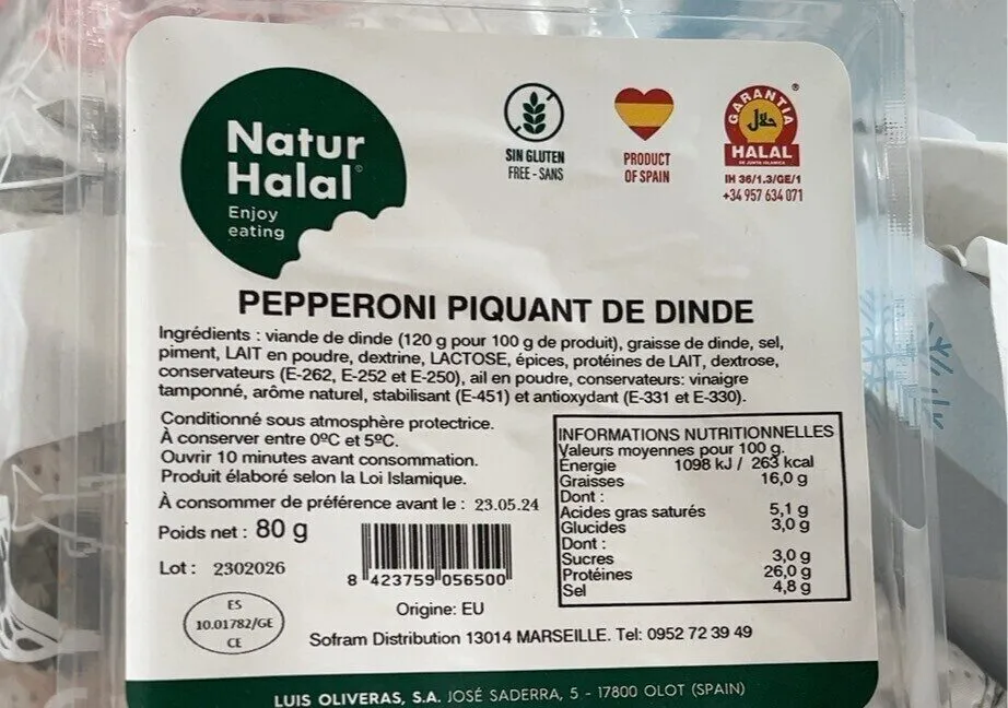 Pepperoni piquant de dinde
