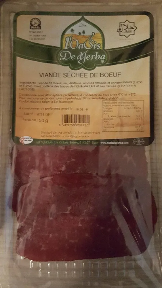 Viande séchée de boeuf