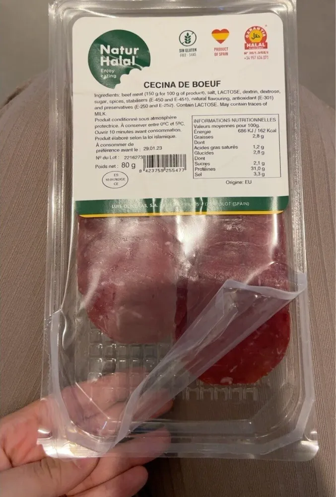 Cecina de boeuf