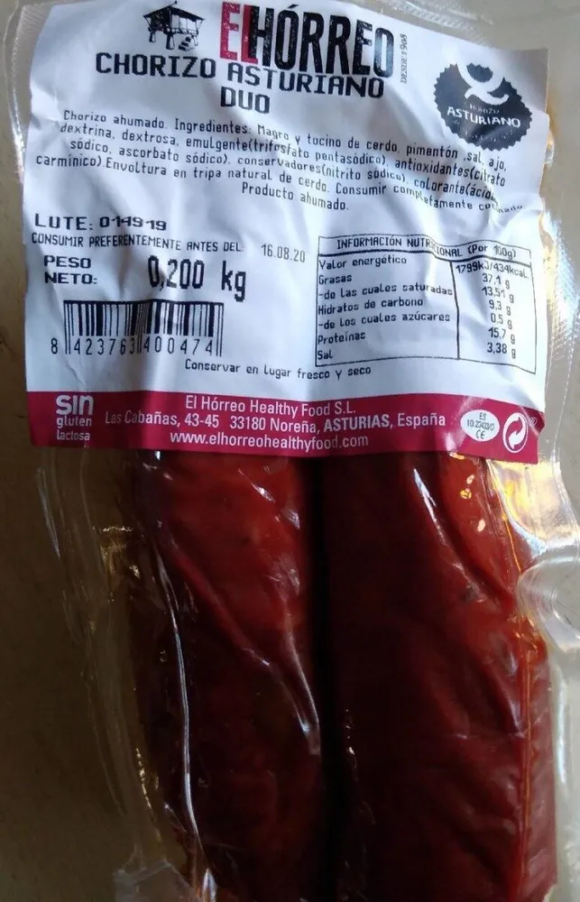 Chorizo asturiano