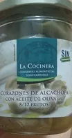 Corazones de alcachofas con aceite de oliva