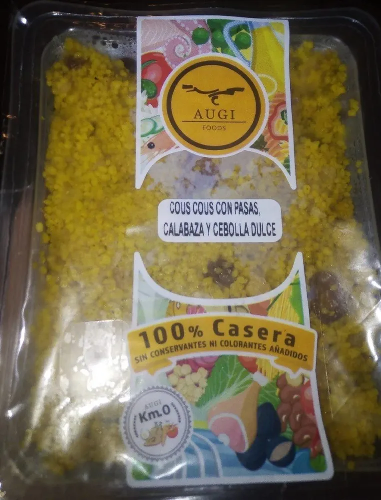 Cous Cous con pasas, calabaza y cebolla dulce