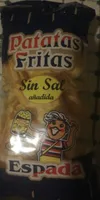 Patatas fritas en aceite de girasol sin sal añadida bolsa 150 g