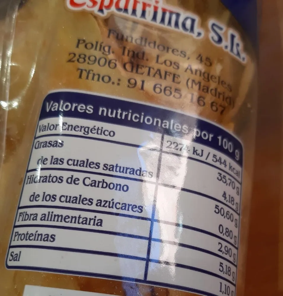 Patatas fritas espada