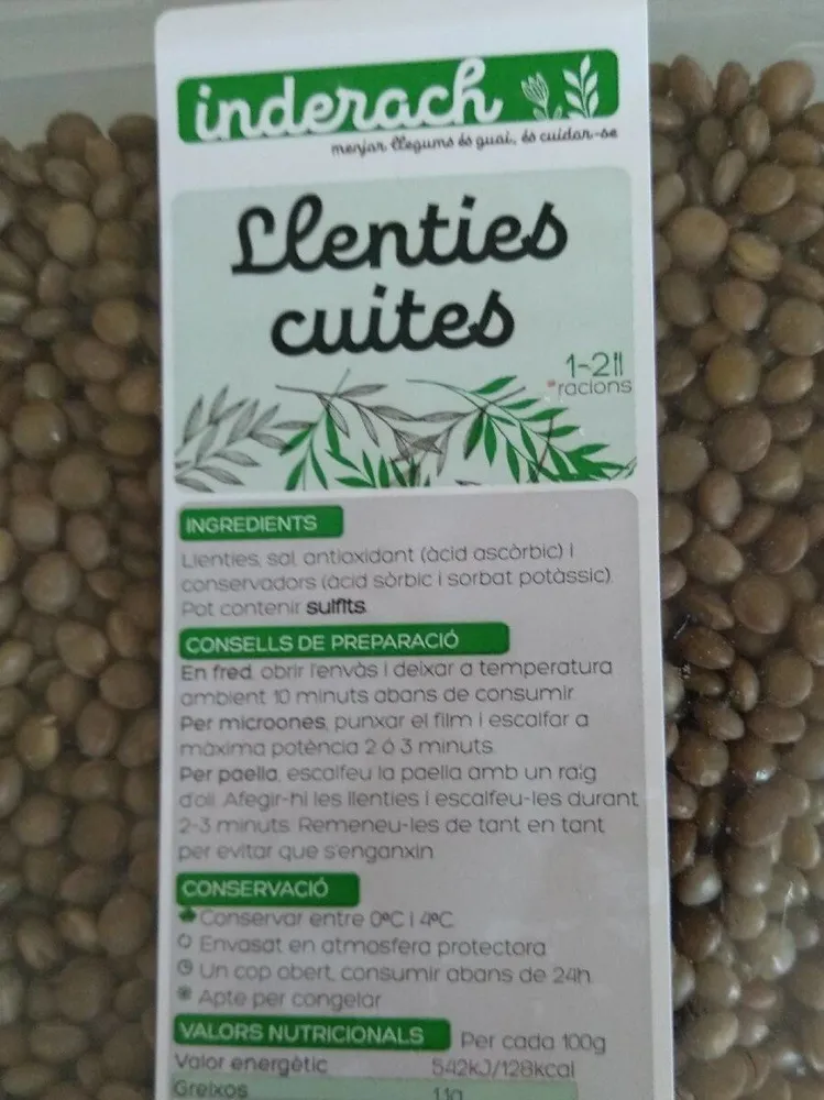 Llenties cuites
