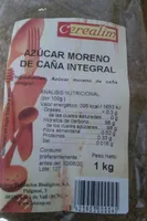 Azúcar moreno de caña integral
