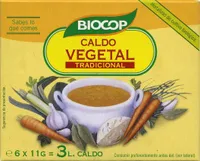 Caldo de verduras ecológico y sin gluten