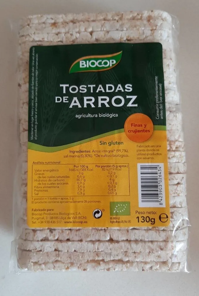 Tostadas de arroz
