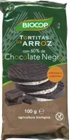 Tortitas de arroz con 60% de chocolate negro