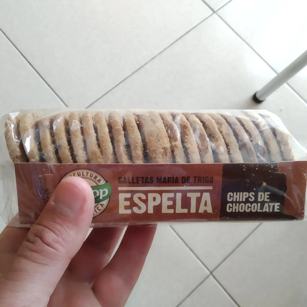 Galletas de espelta con pepitas de chocolate