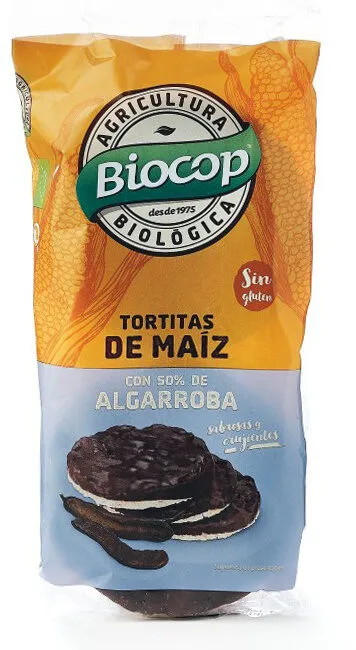 Tortitas de maiz con algarroba