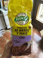 Tortitas de riz et mais au lin
