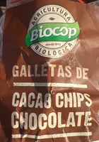 Galletas de cacao con chips de chocolate clásicas y ecológicas