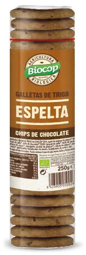 Galletas de espelta con pepitas de chocolate ecológicas