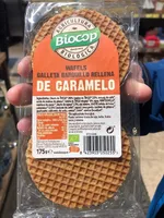 Wafels galleta barquillo rellena de caramelo