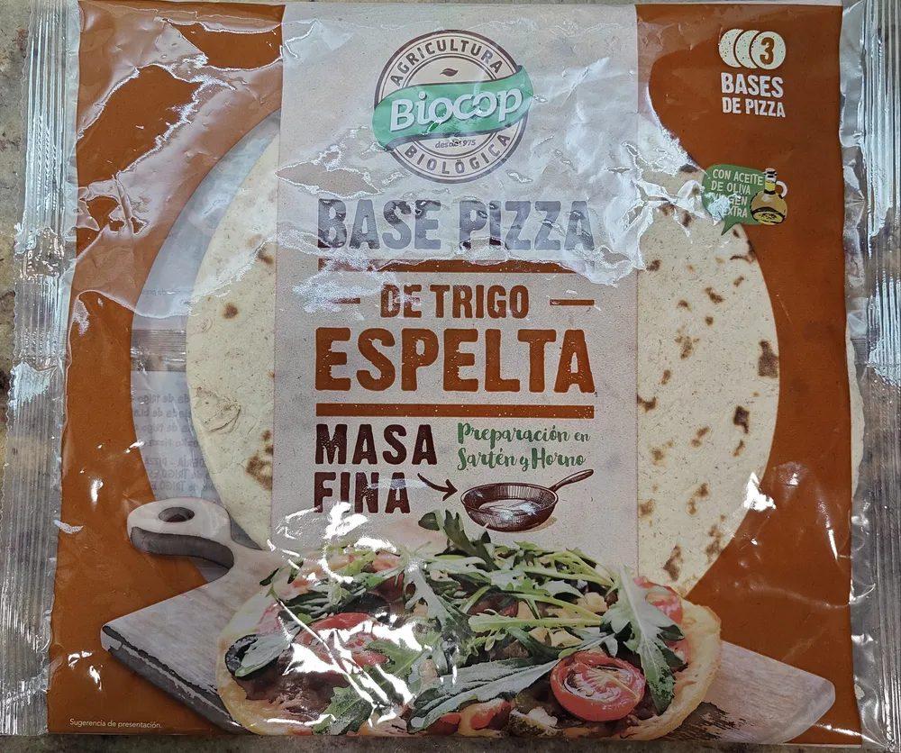 Base de Pizza de trigo espelta