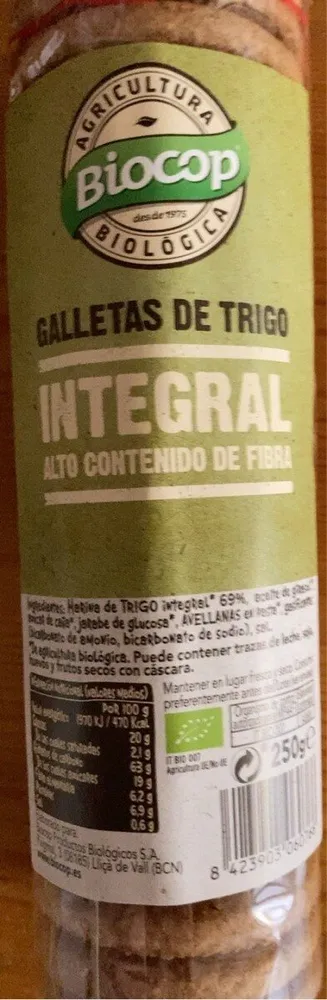Galletas de trigo integral