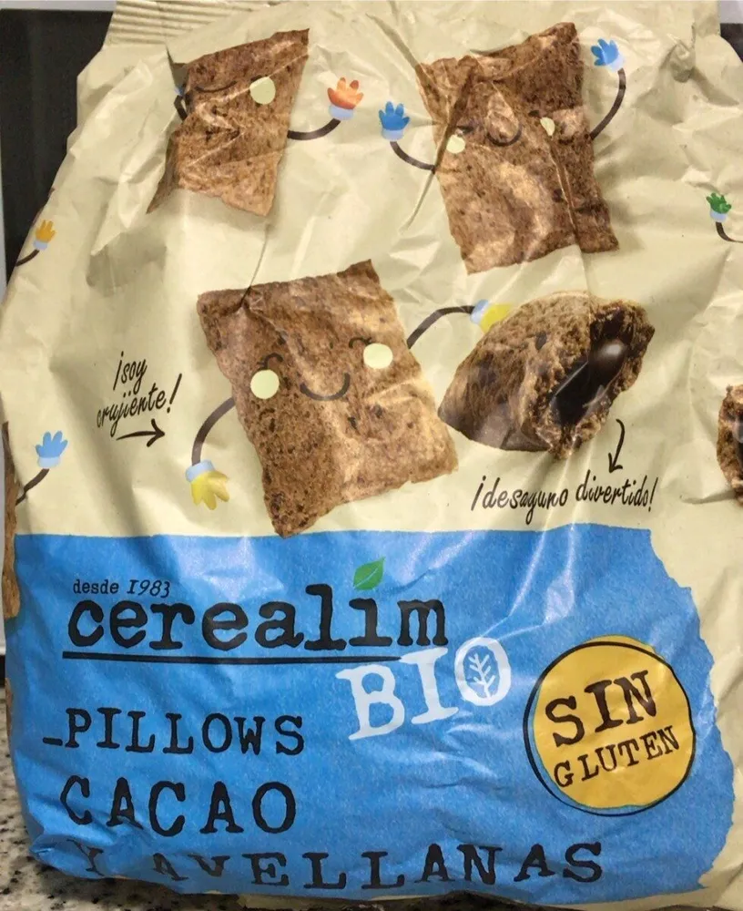 Pillows cacao y avellana Sin Gluten