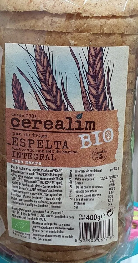 Pan de trigo espelta bio