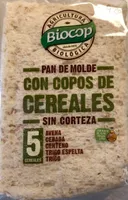Pan de molde con copos cereales