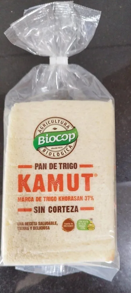 Pan de molde sin corteza kamut