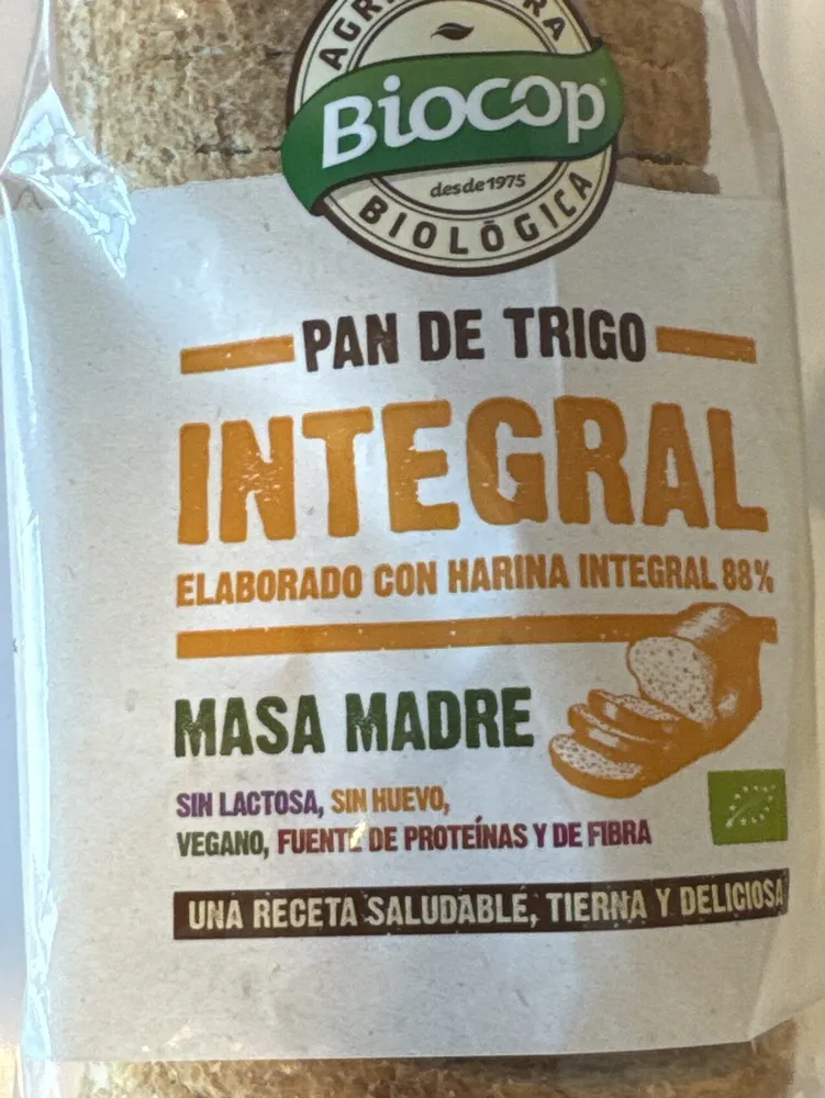 Pan de trigo Integral