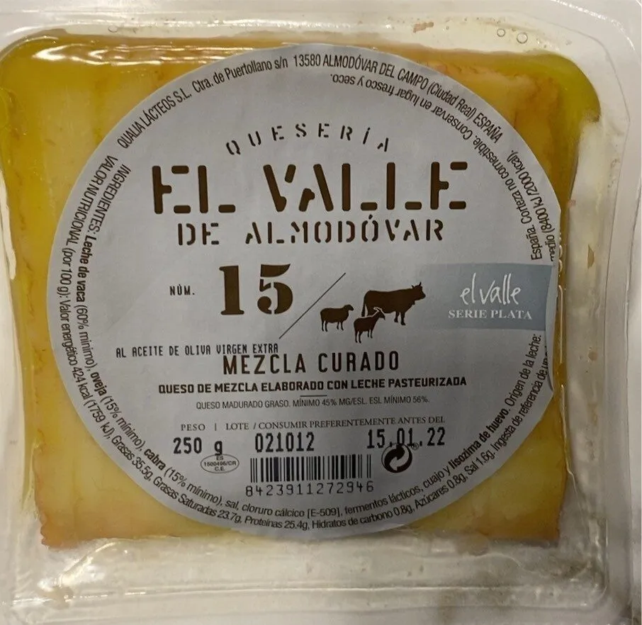 Queso mezcla curado