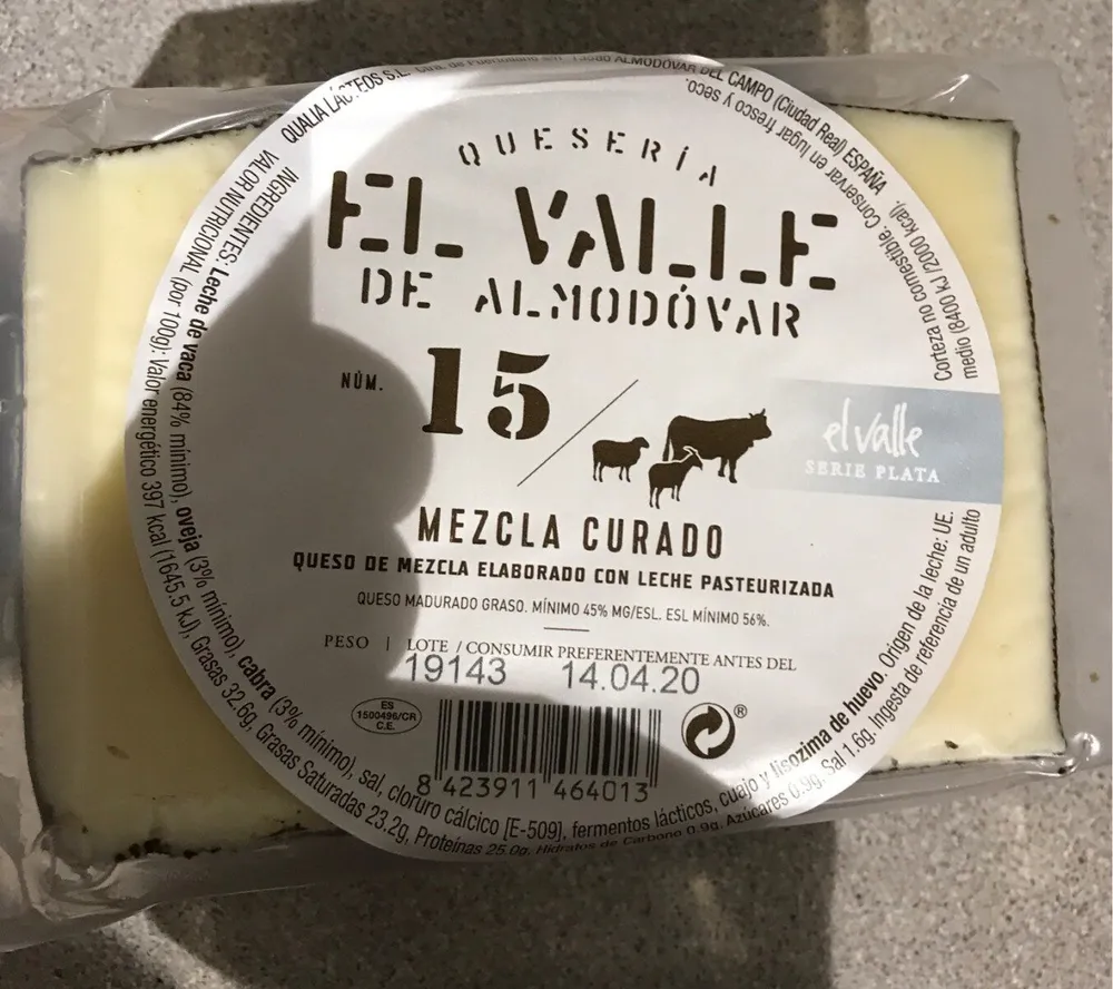 Queso mezcla curado