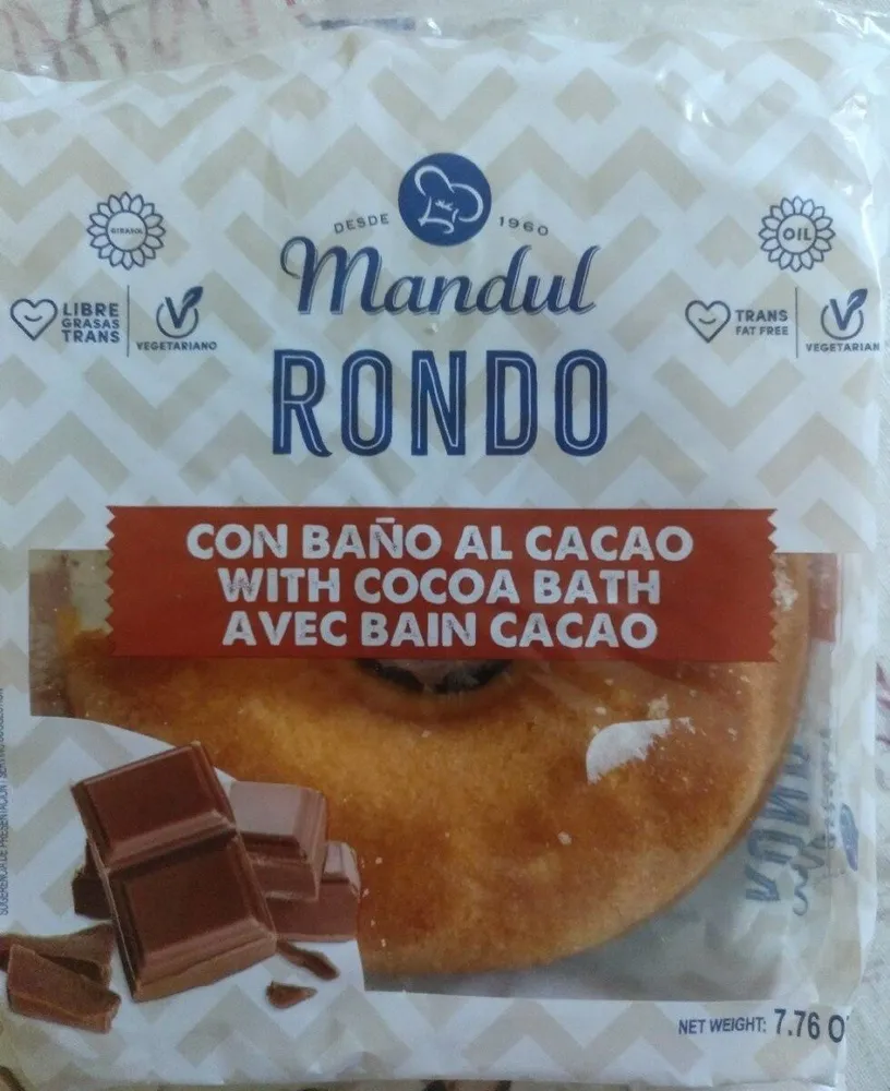 Rondo con baño al cacao