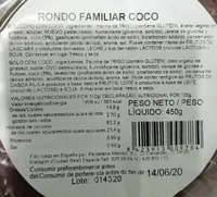 Bizcocho Familiar Coco