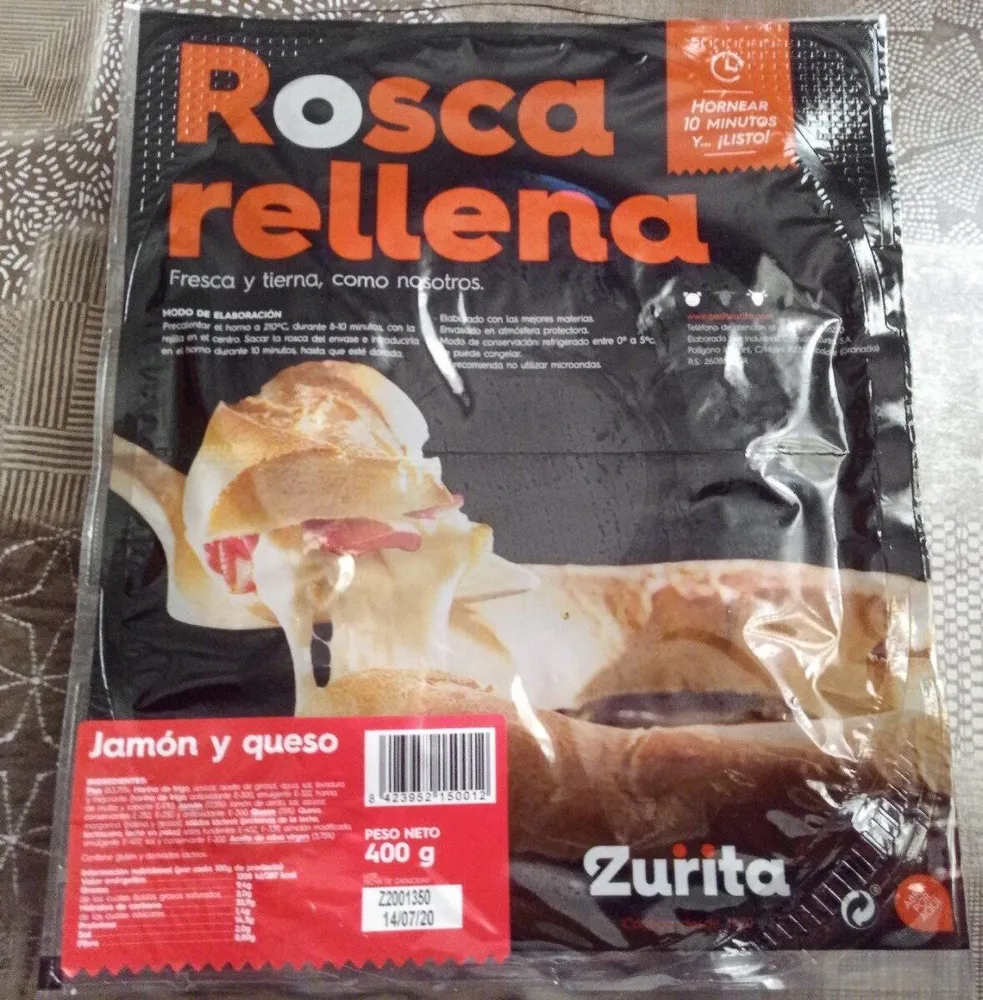 Rosca Rellena Jamón y Queso