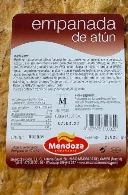 Empanada de atún