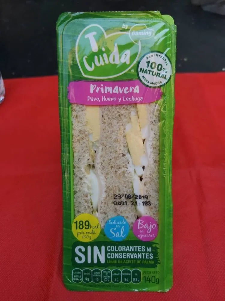 Sandwich Pavo, Huevo y Lechuga